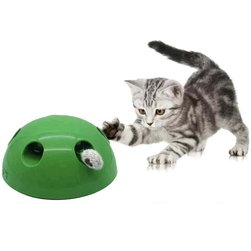 Interaktív, készségfejlesztő egérfogó játék macskáknak – hangeffektekkel (BBM) (5)