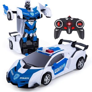 Police Transformers szuperhőssé alakuló távirányítós sportautó (BBJ)