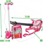 Rock’n’Roll gitár mikrofon+állvány erősítő készlet – Pink (BB4709) 7