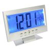 Hangra/tapsra működő LCD kijelzős asztali óra (BBL)