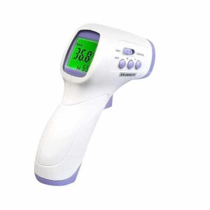 Érintés nélküli infrás, digitális lázmérő/hőmérő LCD kijelzővel - mérés 1mp (BBV) (BBL) - Image 12