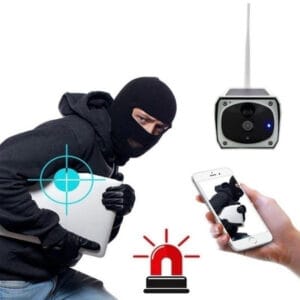 Napelemes akkumulátoros wifis kültéri kamera - kétoldalú hangkapcsolattal, újratölthető akkumulátorral (FX) (BBD) - Image 4