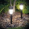 10 db LED-es kültéri leszúrható szolár lámpa – fekete (BBL)