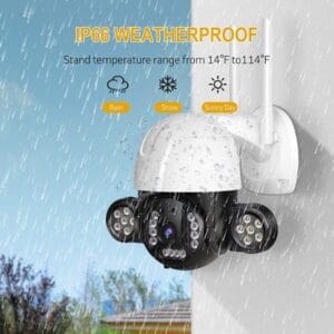 Vezeték nélküli VRT-C28 Wifi Smart kültéri, éjjellátó, vízálló kamera - távolról vezérelhető (BBV) - Image 6