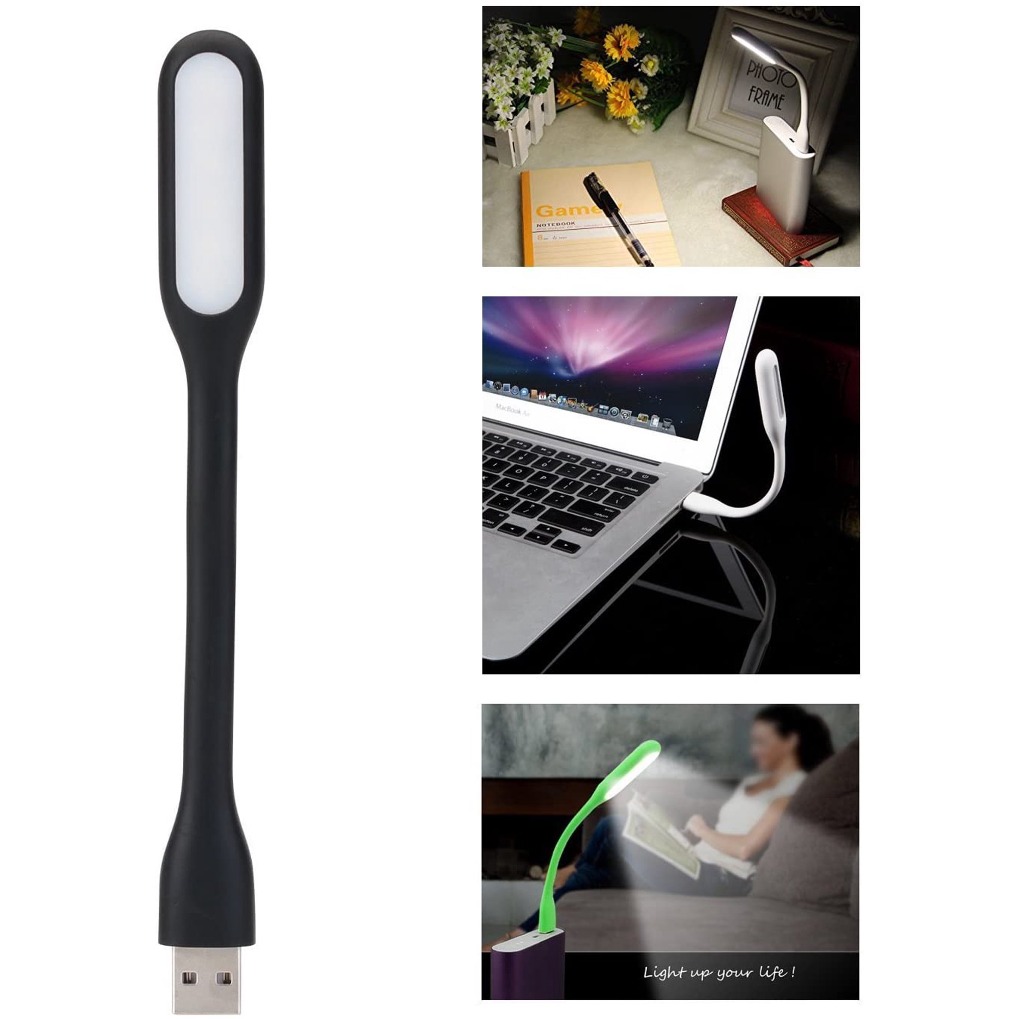 USB flexibilis szilikon lámpa olvasáshoz, laptopozáshoz – éjjeli fény (BB3184) f