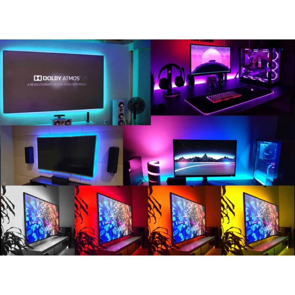 Univerzális USB LED szalag, TV háttérvilágítás, távirányítóval (BBV) - Image 2