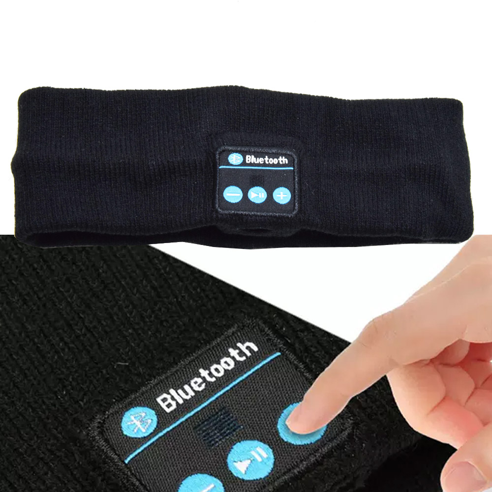 Bluetooth fejpánt zenehallgatáshoz és sportoláshoz – fekete színben (BBV) (1)