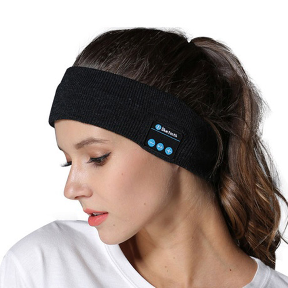 Bluetooth fejpánt zenehallgatáshoz és sportoláshoz – fekete színben (BBV) (4)