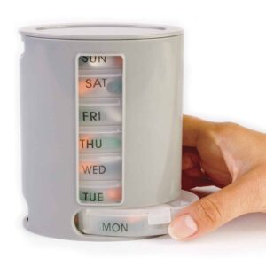 Gyógyszeradagoló torony a hét minden napjára - gyógyszerek, vitaminok, étrend kiegészítők rendszerezésére és tárolására (BBM) - Image 1