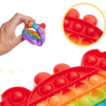 KX6039_1 Zabawka sensoryczna Push Bubble Pop krab tęczowy 2