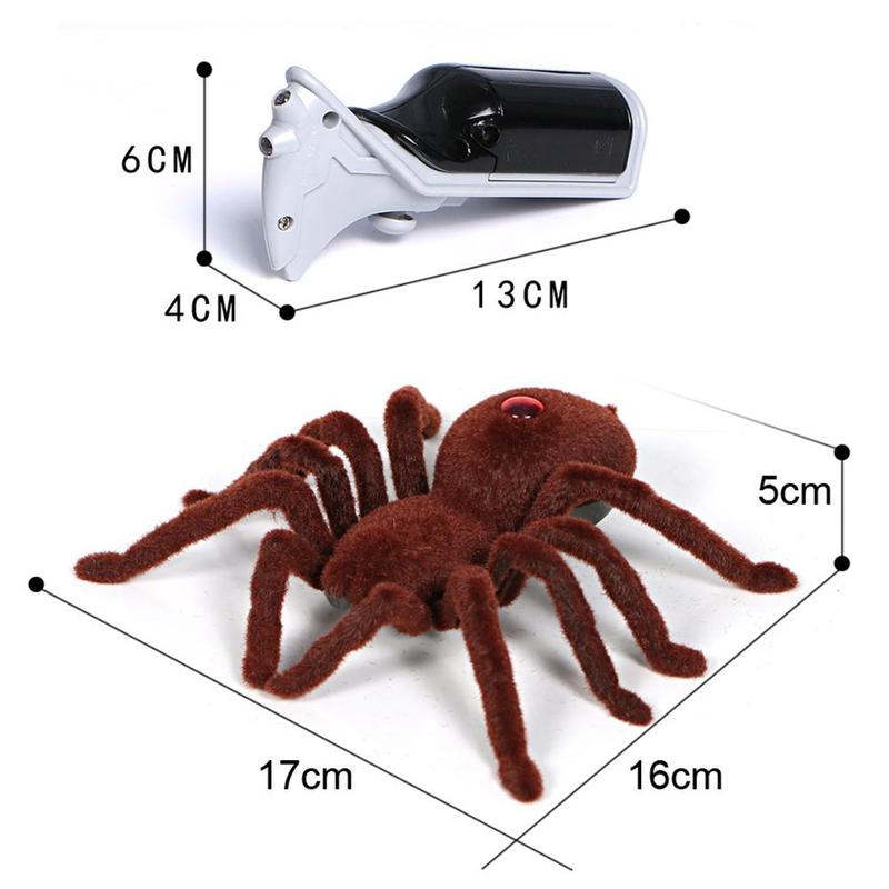 Nagy méretű, távirányítós pók – 16 x 16 x 5 cm (3)