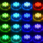 Távirányítós, vízálló RGB LED lámpa 11