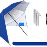 UV-szűrős, állítható magasságú napernyő – kék (BB10066) 3