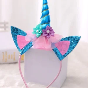 Két részes unikornis jelmez 3-6 éves gyerekeknek - kék (BBI-7209) - Image 4