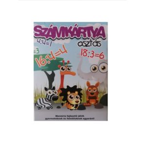 Számkártya – fejlesztő játék – osztás témakör (FX) (BBKM)