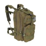 30 L-es ergonomikus khaki színű katonai hátizsák amerikai zászlós felvarróval (BB8916) (16)