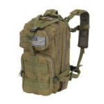 30 L-es ergonomikus khaki színű katonai hátizsák amerikai zászlós felvarróval (BB8916) (3)