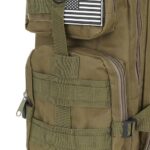 30 L-es ergonomikus khaki színű katonai hátizsák amerikai zászlós felvarróval (BB8916) (5)