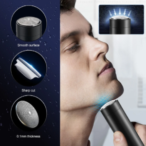 VGR V-339 professzionális mini vezeték nélküli elektromos férfi borotva - tenyér nagyságú, könnyen hordozható (BBV) - Image 2