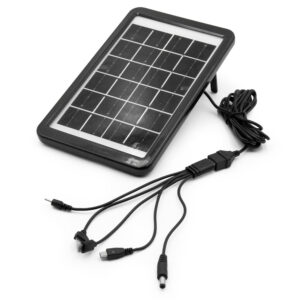3,5W teljesítményű 5 töltőfejes szolár panel - 23,5 x 14 cm napelemes töltő panel (BBV) - Image 4