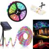 Távirányítással vezérelhető, időzíthető, napelemes, kültéri RGB LED szalag - 5M (BBV) (BBD)