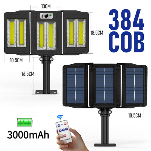 W-786-2 napelemes tripla LED reflektor mozgásérzékelővel (5)