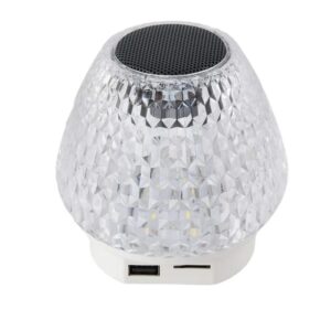 GIBOX G5S 2in1 kristály alakú okos lámpa - USB-ről tölthető, felakasztható party lámpa Bluetooth hangszóróval (THM)
