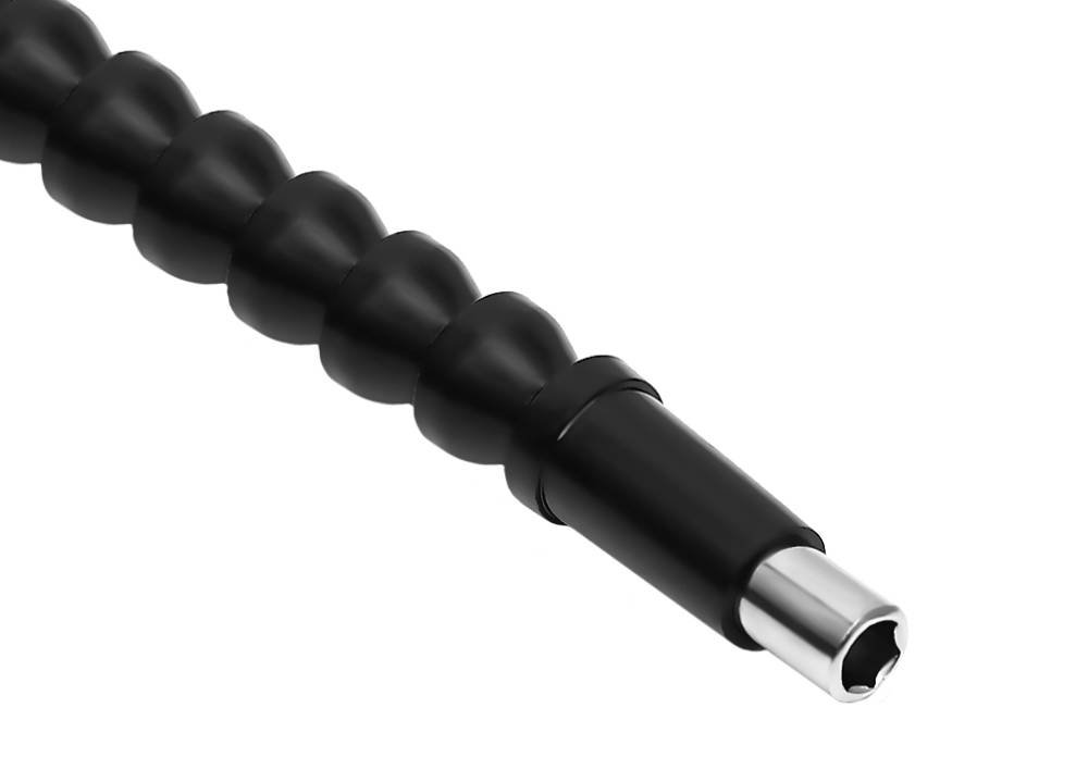 Rugalmas, flexibilis műanyag csavarhúzó fúrószár hosszabbító – 9,1cm x 1,4 cm, fekete szín (BB-7610) (5)