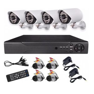 AHD komplett biztonsági kamera rendszer központi egységgel és 4 db Full HD 1080p éjjellátó kamerával  (BBV)