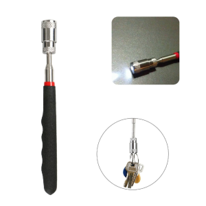 Multifunkciós, teleszkópos, mágneses bot és szerelőlámpa - csavarok, fém tárgyak összeszedéséhez - 80 cm (BBKM) (BBL)