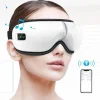 Zenélő szemmasszírozó készülék beépített Bluetooth hangszóróval - vibrációs masszázsszemüveg relaxáláshoz (BBV) (FX)