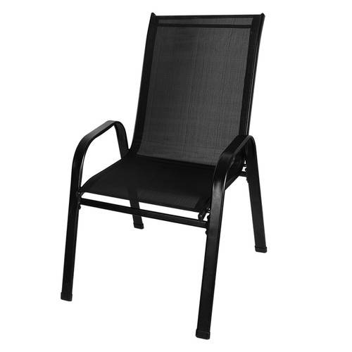 4 darabos rakásolható, elegáns kerti szék készlet – időjárásálló, max terhelhetőség 150 kg (BB-20871) (6)