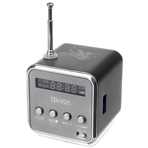 Hordozható, vezeték nélküli mini hangszóró FM rádióval, Bluetooth funkcióval – 5 x 5 x 5 cm, fekete (BB-12274) (12)