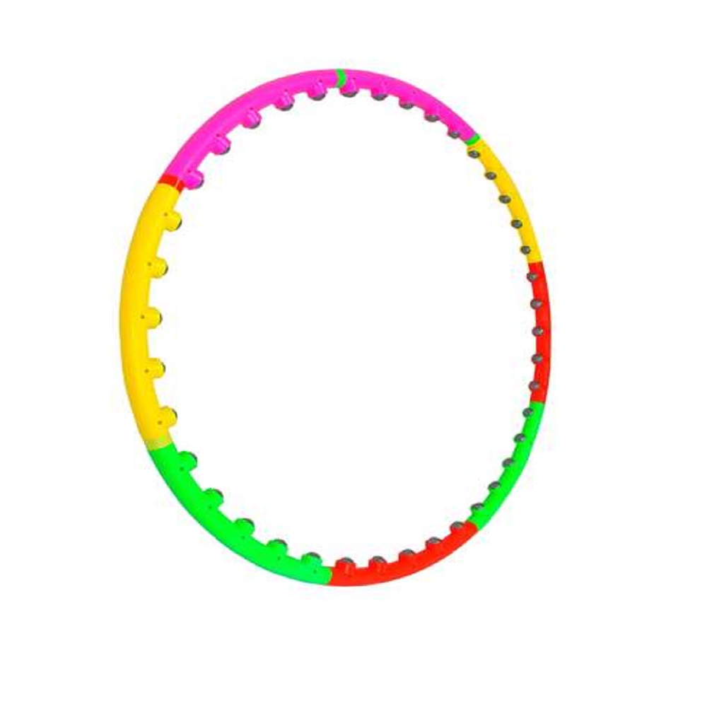 Karcsúsító hulahopp karika mágneses masszírozóval – 40 darab masszázsgömbbel – többszínű (BB-0251) (3)