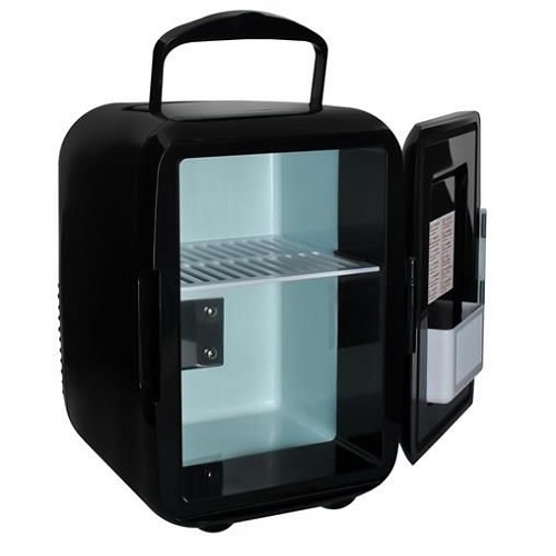 Mini hordozható hűtőszekrény – hűtési és fűtési funkcióval, 4L-es kapacitás – fekete (BB-5794) (4)