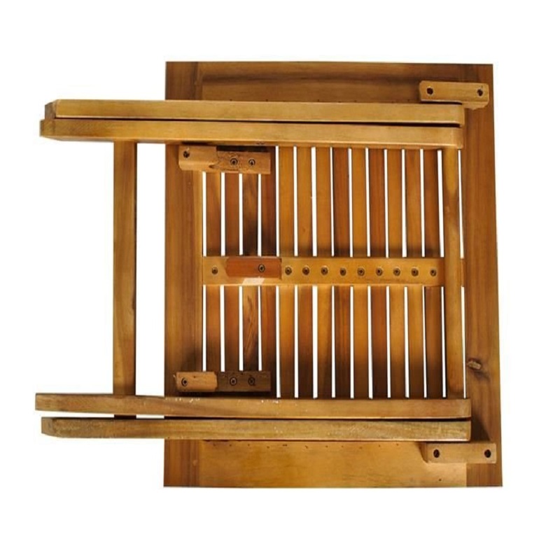 Tömör fából készült összecsukható kerti asztal – 45 x 45 x 45 cm (BB-5098) (6)