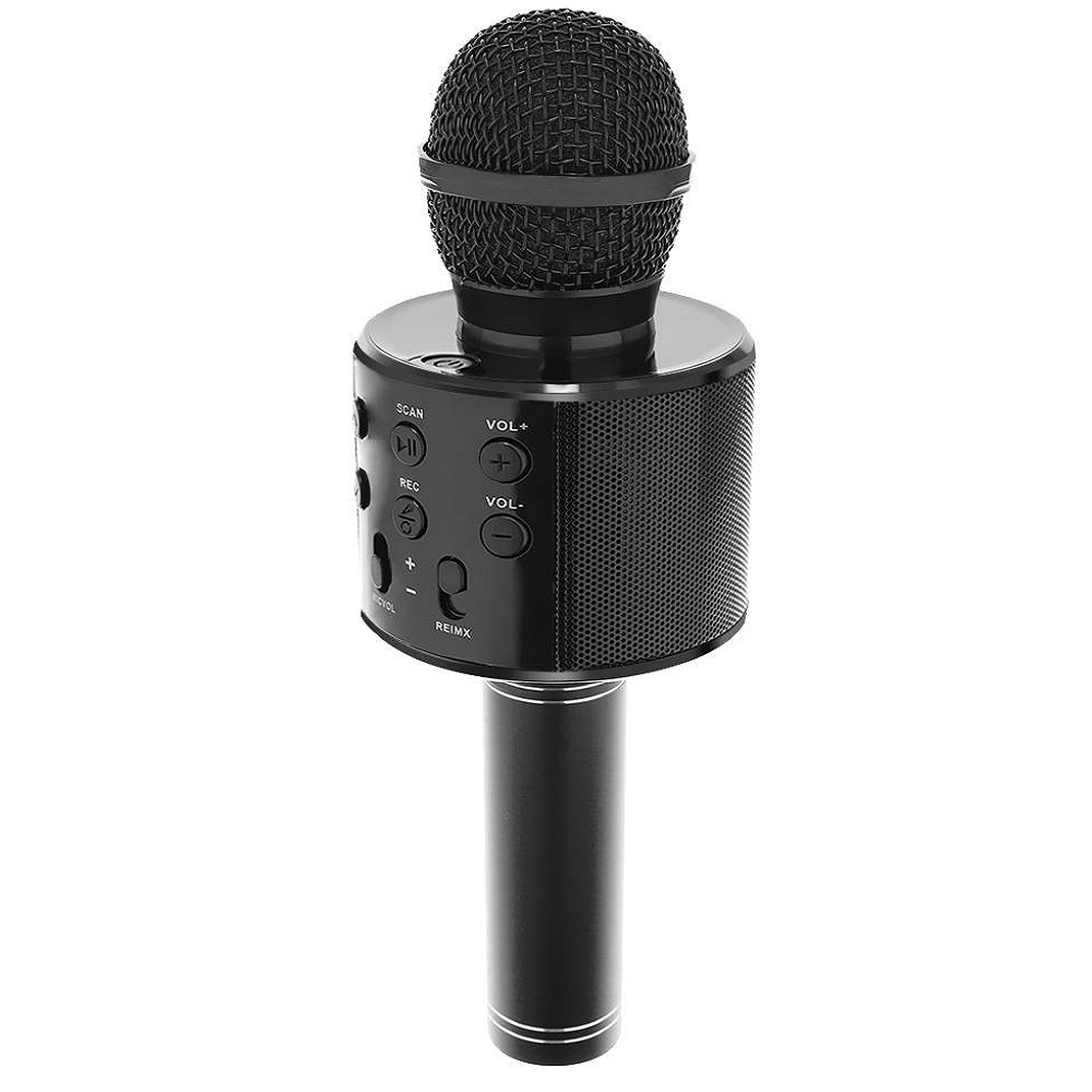 Vezeték nélküli Bluetooth Karaoke mikrofon beépített hangszóróval – fekete (BB-8995) (8)