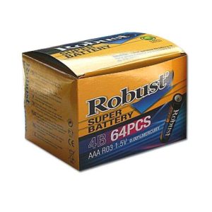 Robust 64 darabos prémium AAA elem csomag - hatalmas csomag utánpótlás ceruzaelem (BBL)