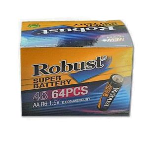 Robust 64 darabos prémium AA elem csomag - hatalmas csomag utánpótlás ceruzaelem (BBL)
