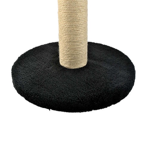 Szizálrostból készült kaparófa macskáknak 45 cm + fekete színű játék (BB-7933) (8)