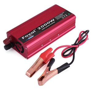 Feszültségátalakító inverter autókhoz és napelemekhez túlterhelés elleni védelemmel – 2000W (BBV)
