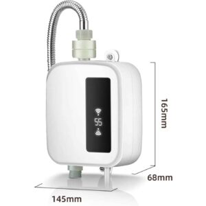 Átfolyós termosztatikus vízmelegítő 1,5 méter hosszú gégecsővel és zuhanyfejjel - 3500 W (BBV) (BBJH) - Image 4