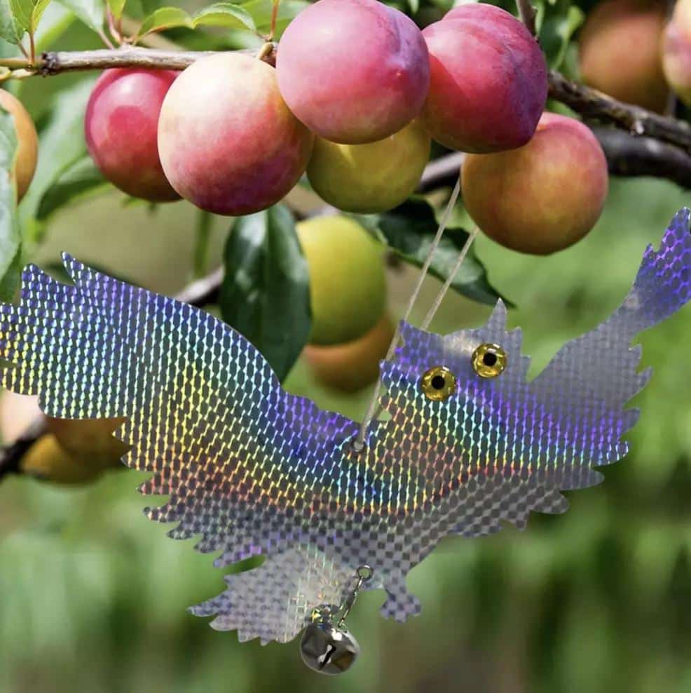 Szárnyaló bagoly csillogó, zörgő, fényvisszaverő madárriasztó holografikus bevonattal – szőlőbe, gyümölcsösbe, veteményesbe (BB-21028) (12)