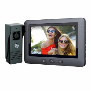 Modern kaputelefon éjjellátó kamerával, 16 féle csengőhanggal, és 7" színes kijelzővel - szürke (BBD)