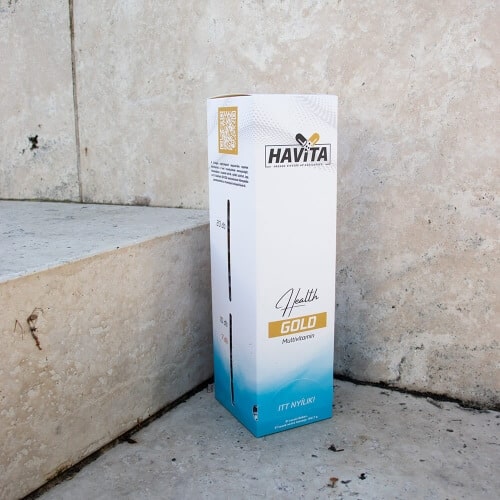 Havita Health Gold multivitamincsomag – aktív fizikai tevékenységet végzőknek , 31×9 vitamin1