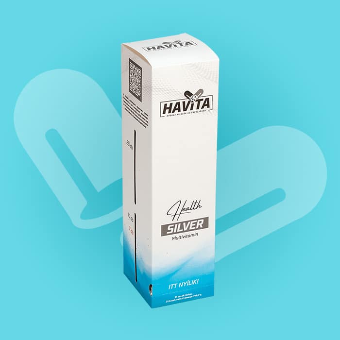 Havita Health Silver multivitamincsomag – havi multavitamincsomag immunerősítéshez, 31×7 vitamin2