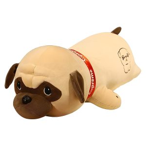 Óriás méretű 2in1 párna és plüss kutyus - pihe-puha mopsz alakú párna - 53 x 30 x 20 cm (BBJ)