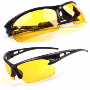 2 db sofőr szemüveg sárga lencsével a biztonságos vezetéshez - nappal szemben, éjszaka és hóesésben is megbízható (BBV) - Image 6