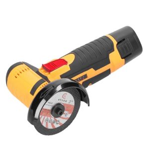 Vezeték nélküli, elektromos sarokcsiszoló ergonomikus kialakítással és 2 akkumulátorral - 0-350/0-1350rpm forgási sebesség M-9013 (FX) (BBL) ( BBD) (BBJH)