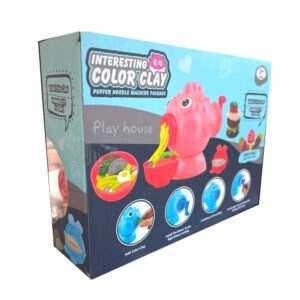 Halacskás gyurma tésztakészítő - színes gyurmákkal - kreatív kézügyesség fejlesztő játék (BBLPJ) - Image 4